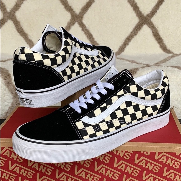VANS OLD SKOOL PRIMARY CHECK BLACK/WHITE WMNS - Picture 12 of 16